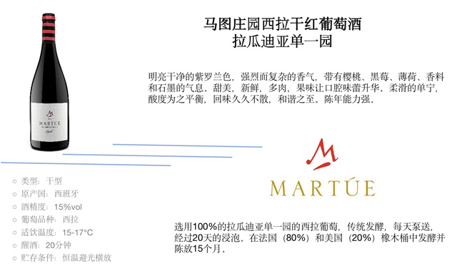 龍巖馬圖莊園西拉干紅葡萄酒